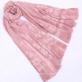 Lady fashion 180*90size weight 100 gorganic cotton scarf women cotton hijab scarf